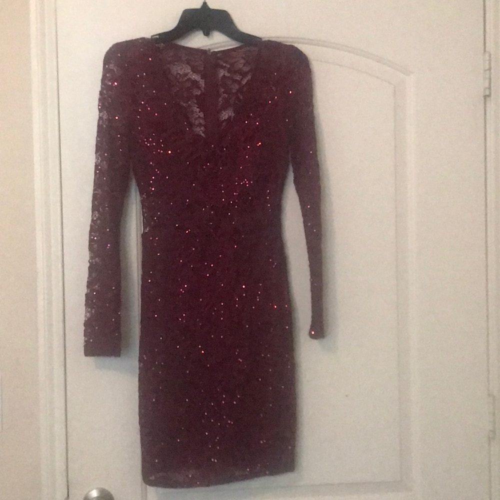 Burgundy B. DARLIN DRESS
